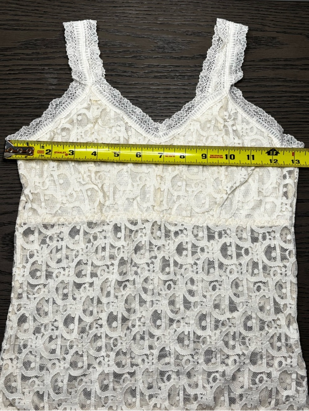 Vintage Christian Dior Trotter Monogram Lace Camisole – Galliano Era - Picture 7 of 7